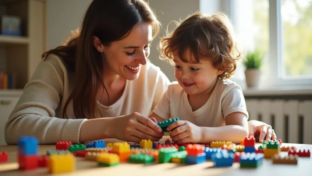 Flux Dev A loving parent with a warm smile and gentle hands si 3