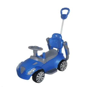 ماشین کودک بی بی ماک طرح آلفارومئو مدل ZV-10 رنگ آبی-طوسی