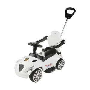 ماشین کودک بی بی ماک طرح آلفارومئو مدل ZV-10 رنگ سفید-مشکی